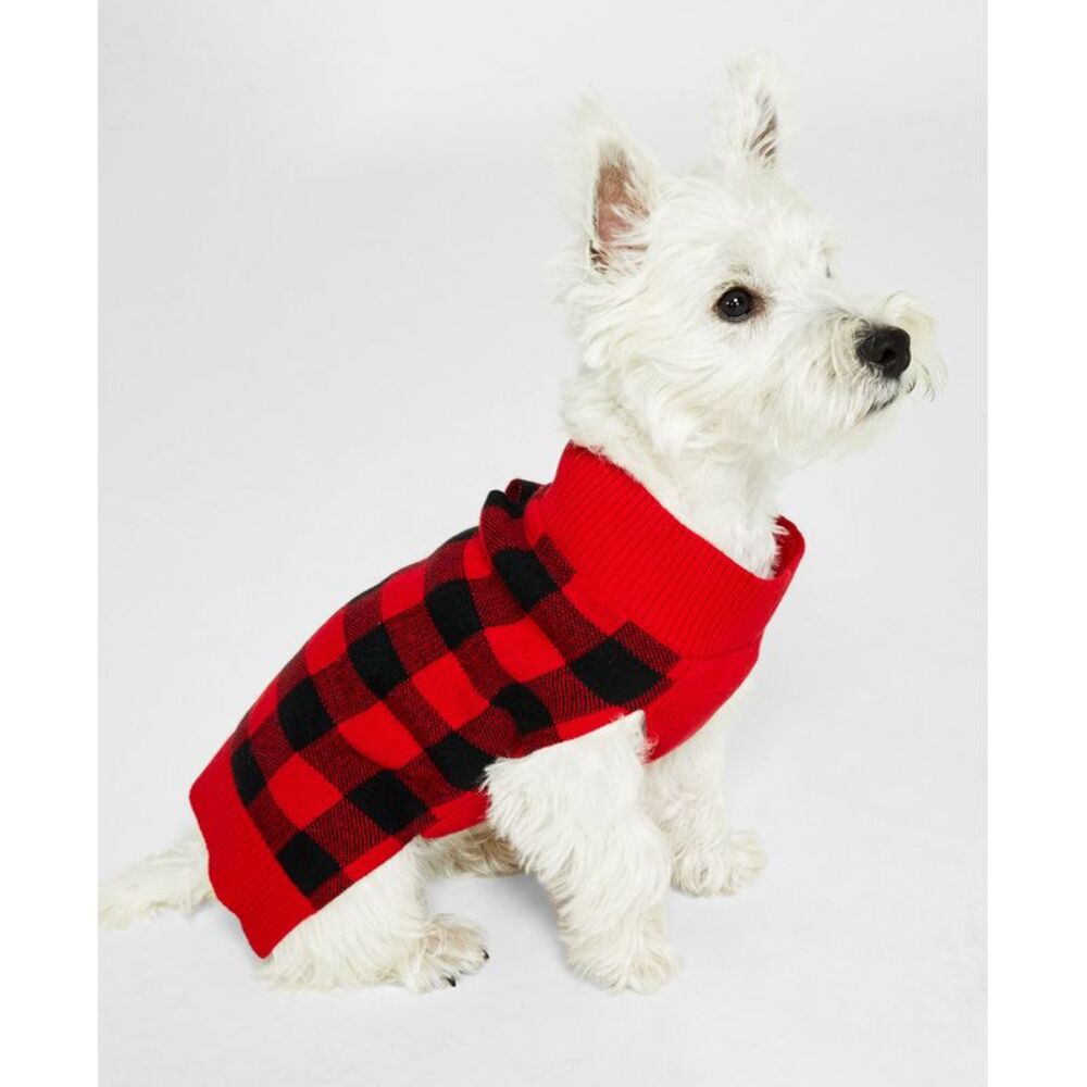 Charter Club Pets Plaid Family Sweater